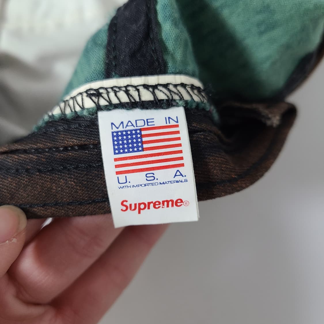 슈프림 코듀로이 S 로고 6 패널 캡 그린 23FW 상품이미지6