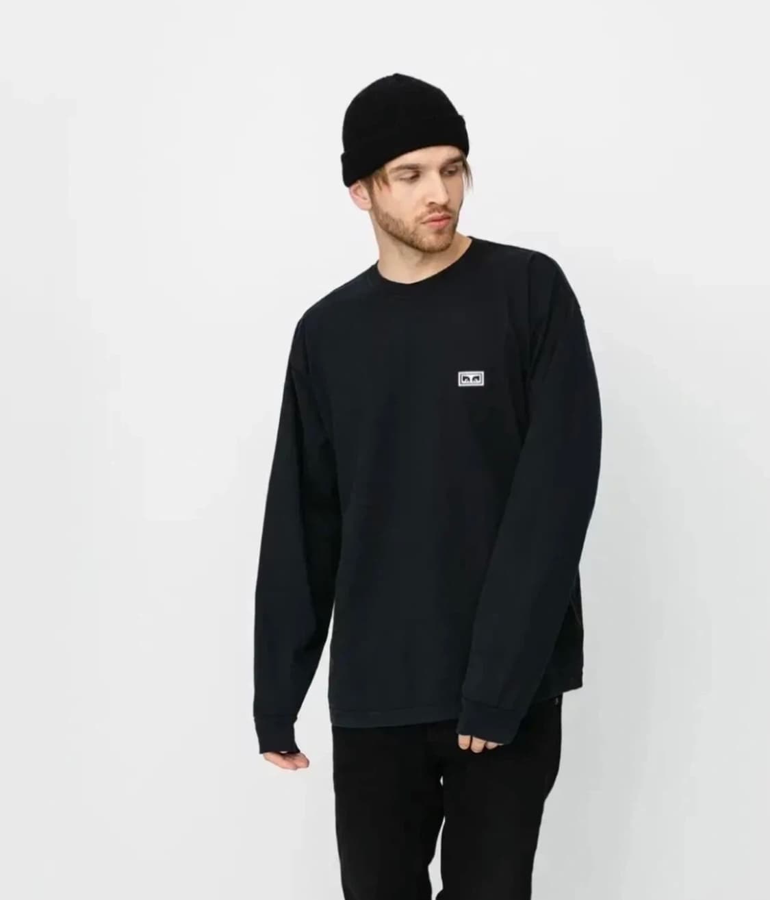 obey 오베이 롱슬리브 105 블랙 깔끔 상품이미지1