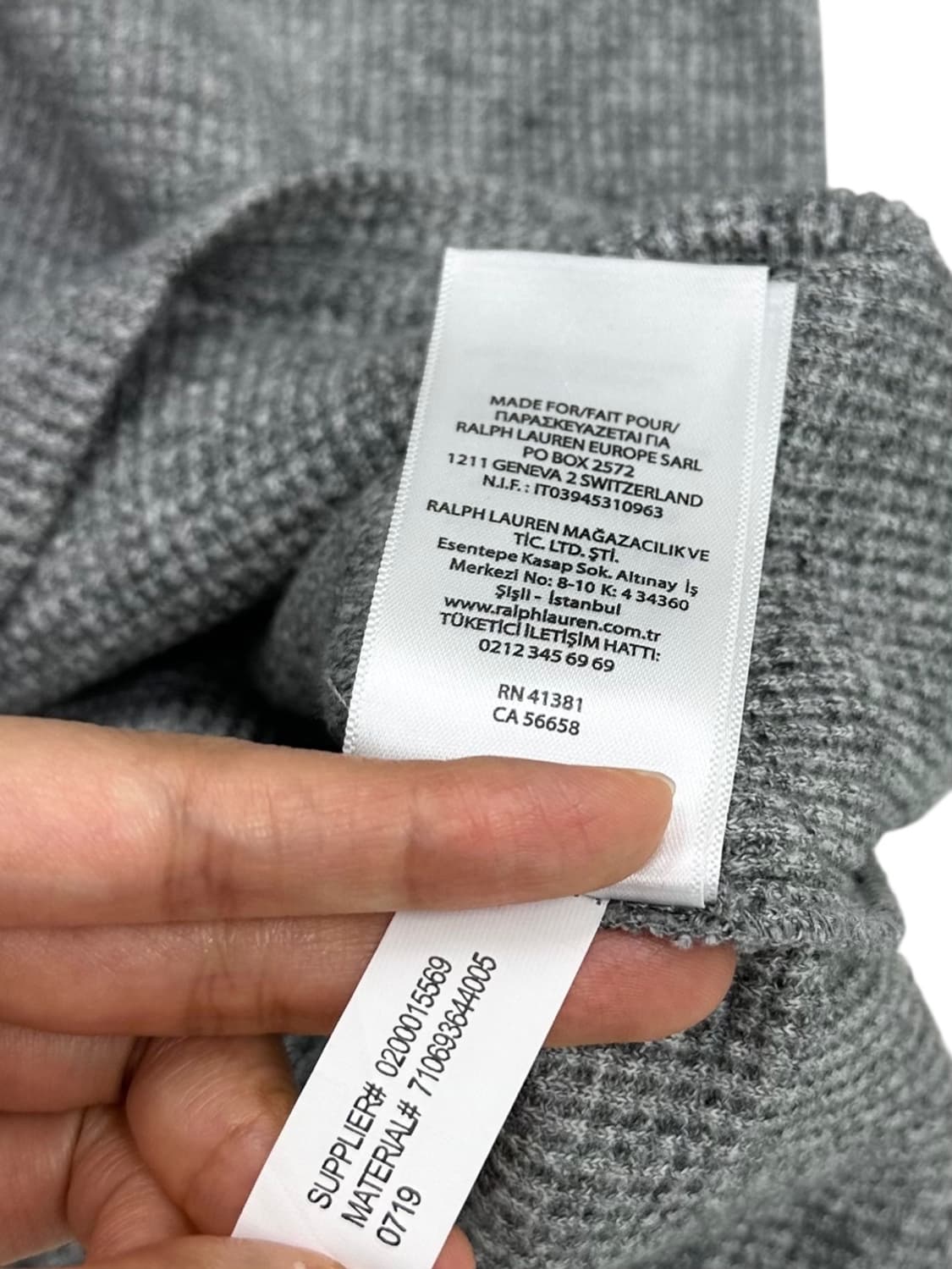 폴로 와플 롱슬리브 그레이 (XL) 상품이미지9