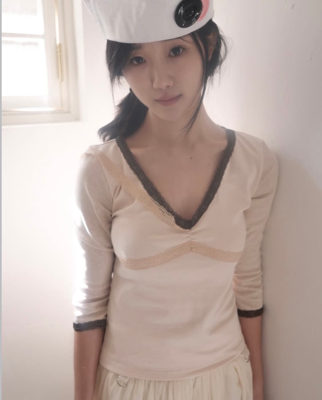 인앤양인하모니 레이스탑 핑크 상품이미지1