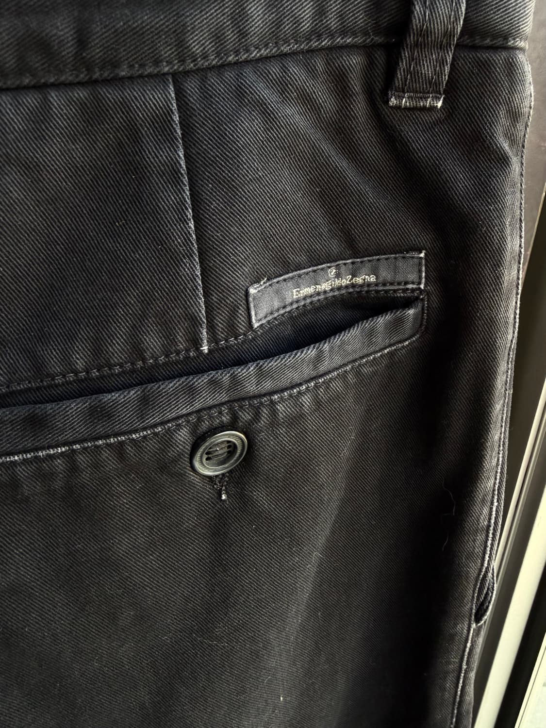 50/ 에르메네질도 제냐 가먼트다잉 원턱 팬츠 상품이미지8