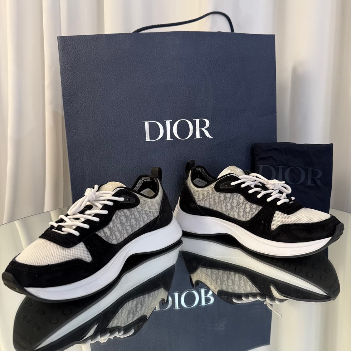 (41)디올 오블리크 b25 러너 스니커즈   상품이미지5