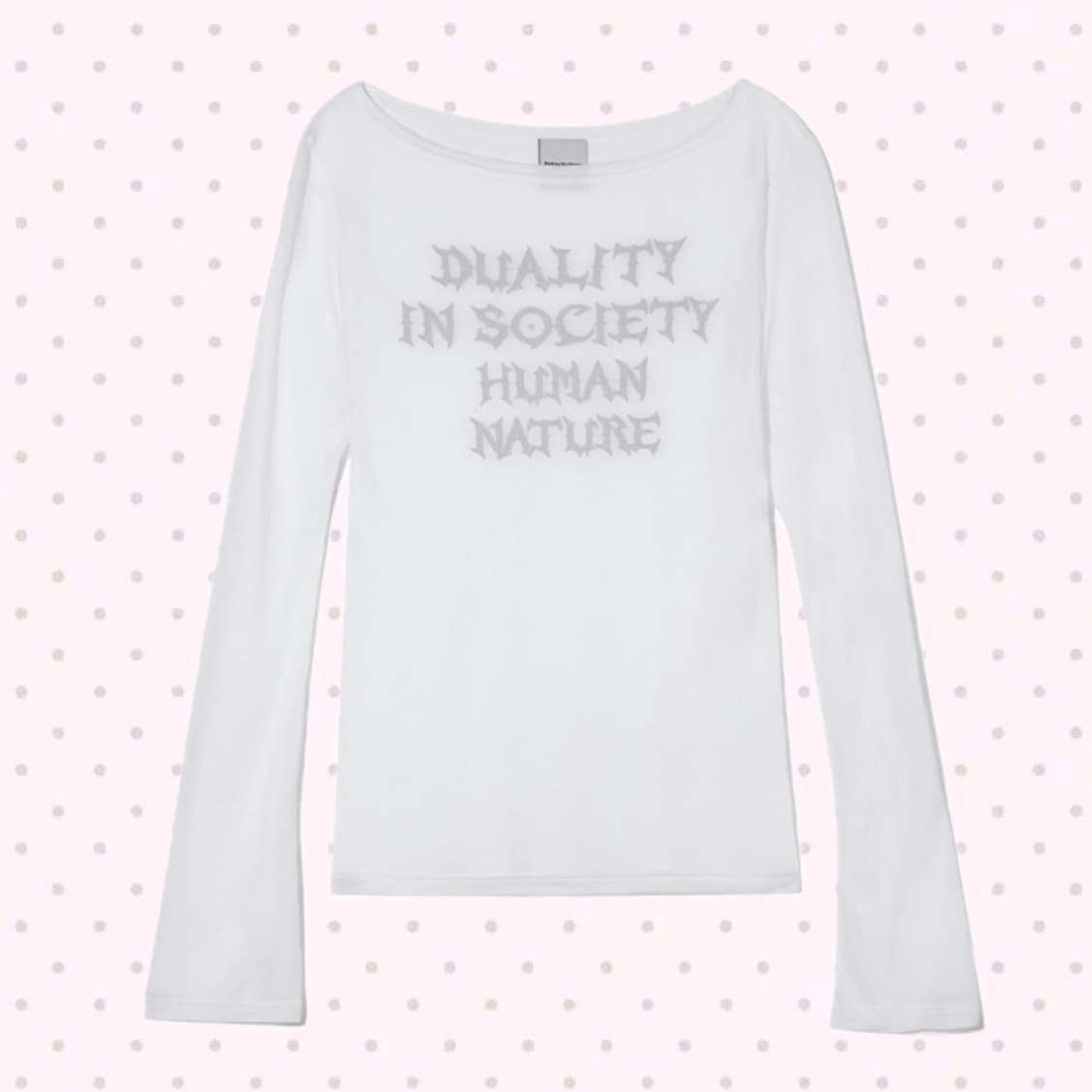 가터갤러리 휴먼 네추럴 매시 탑 화이트 상품이미지1