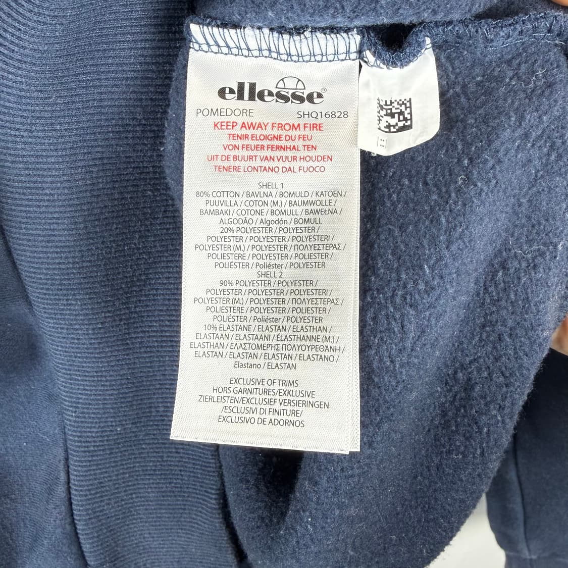 (무료배송)M) 엘레쎄 올드스쿨 맨투맨 네이비 상품이미지5