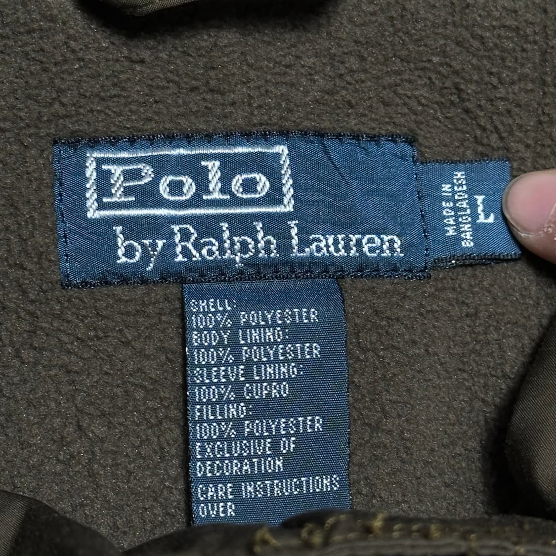 L 폴로랄프로렌 브라운 누빔 자켓  상품이미지4