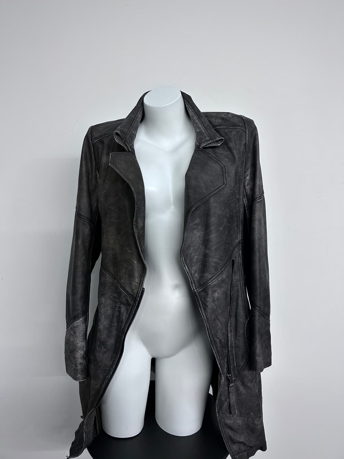 워싱 램스킨 아티저널 코트 상품이미지2