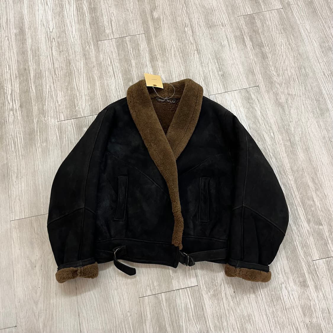 1980s 영국제 램스킨 퍼 무스탕  상품이미지2