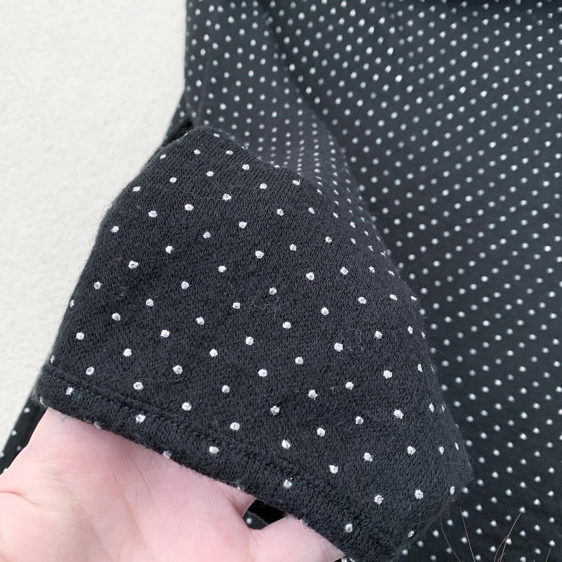 블랙 도트 퍼 롱슬리브 상품이미지4