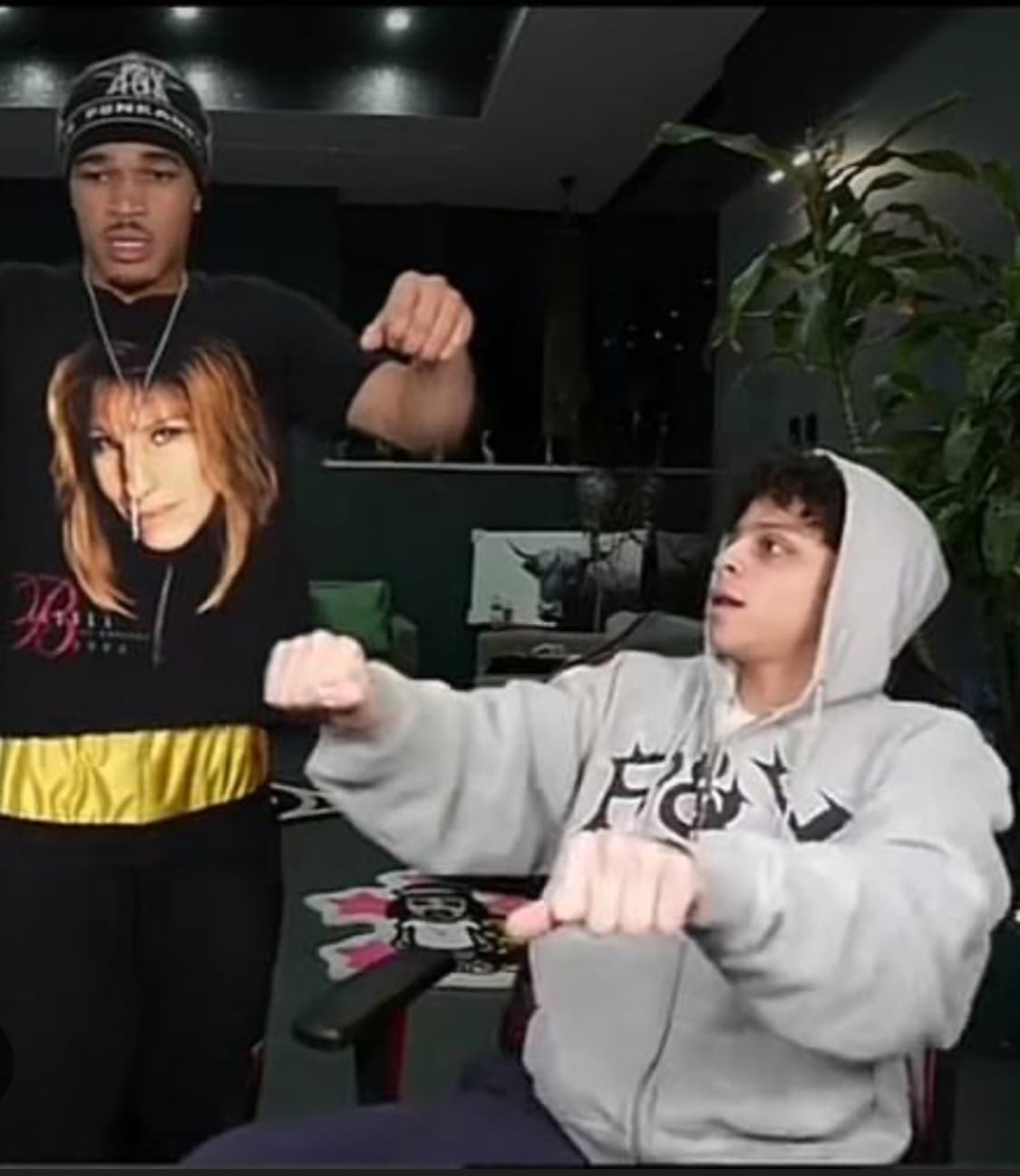 펑크앤요 punkandyo 로고 후드집업 블랙 상품이미지4