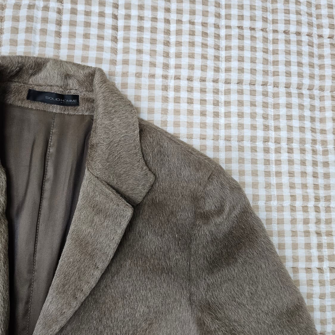 솔리드옴므 라마 슬림핏 코트 남자100 상품이미지3