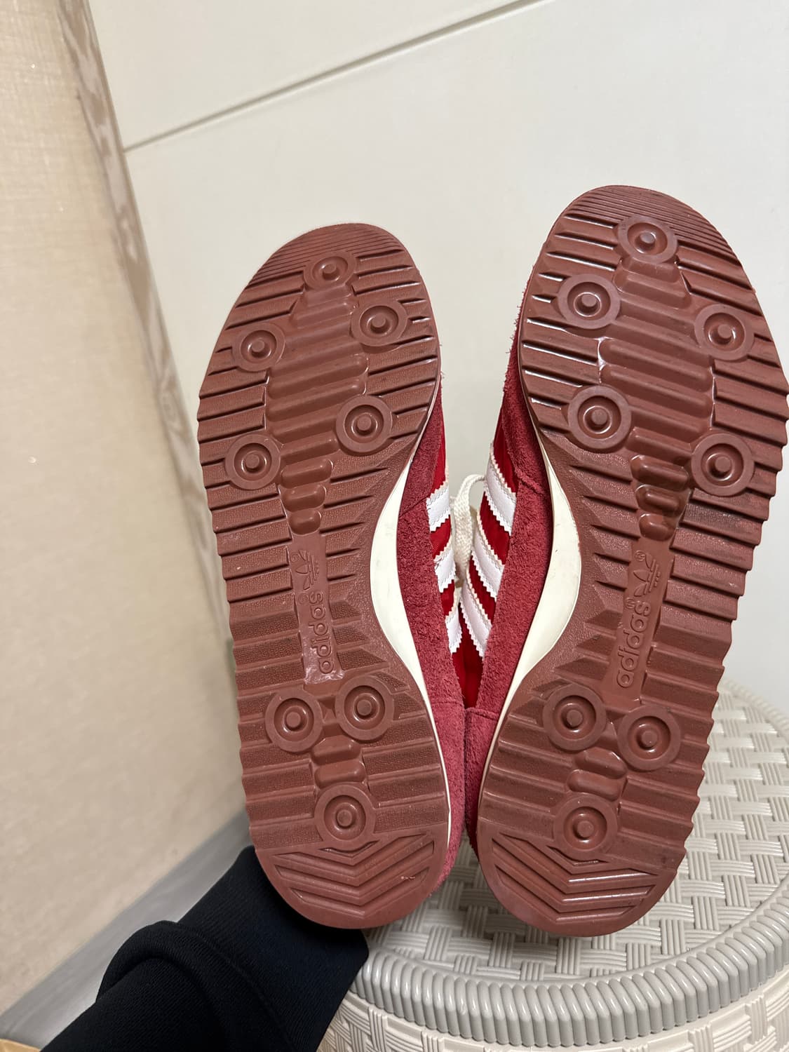 빈티지 아디다스 레드 스니커즈 265 상품이미지6