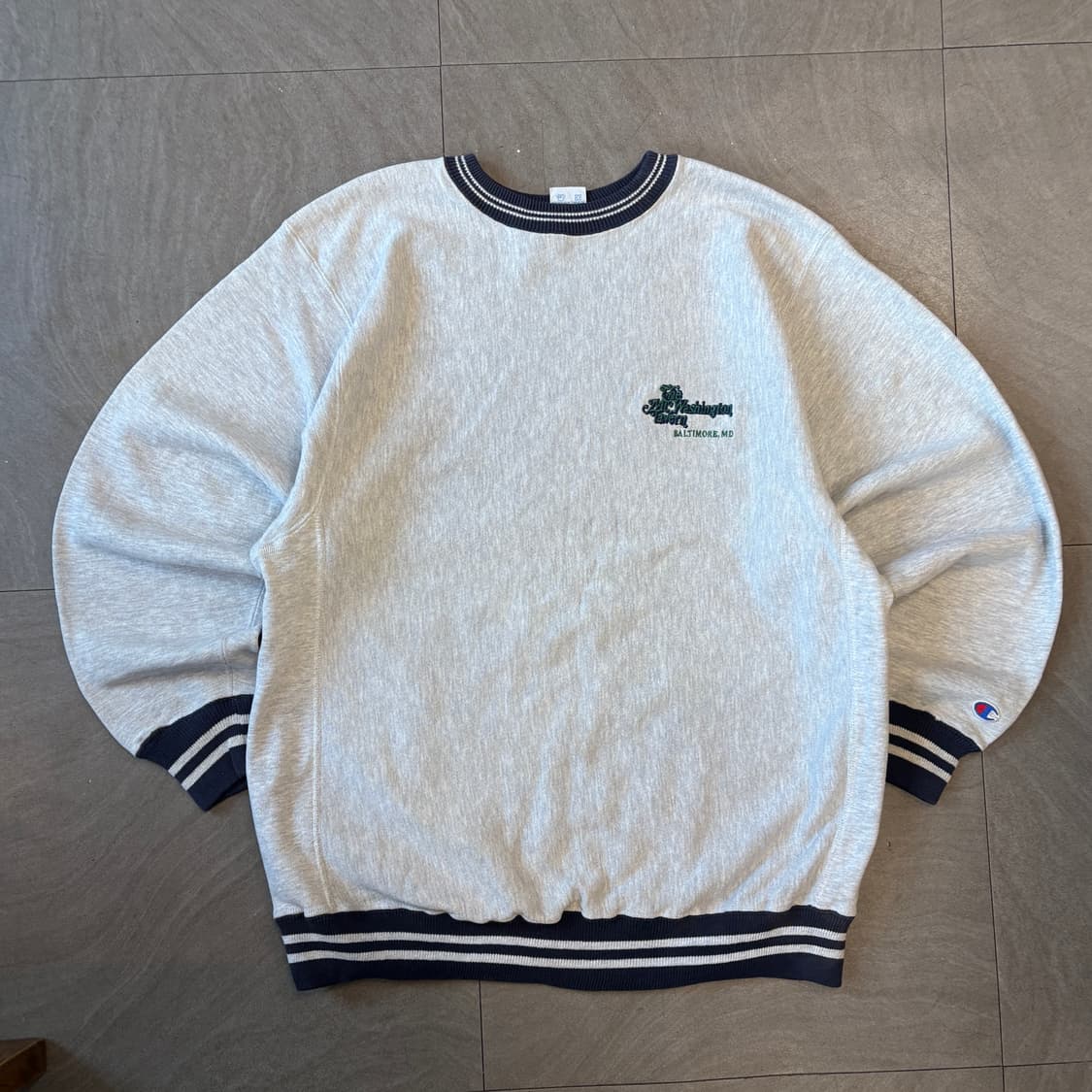 90년대 미국 생산 챔피온 리버스위브 멜란지 스웻셔츠 상품이미지1