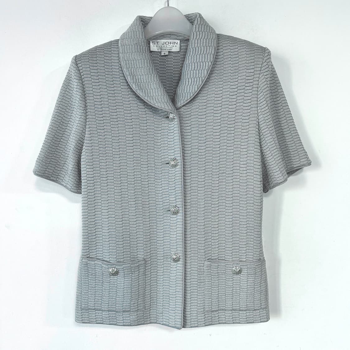 센존 라인스톤 버튼 니트 자켓 상품이미지1