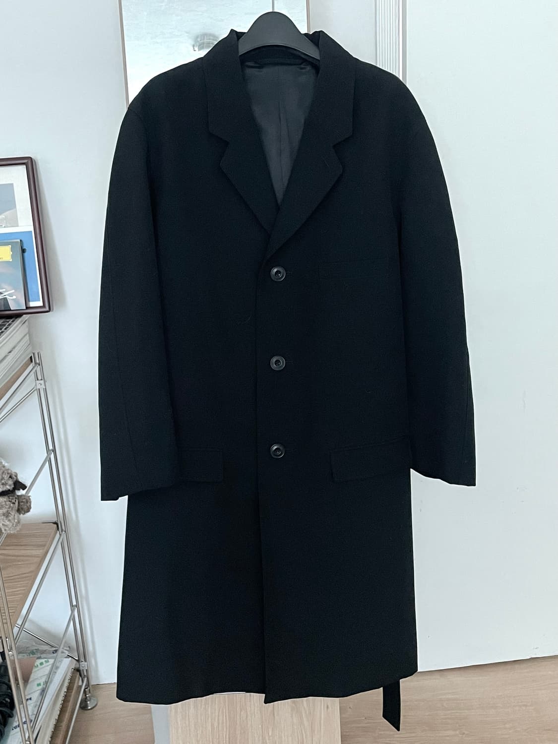 르메르 19ss 검정 체스터필드 코트 S 상품이미지5