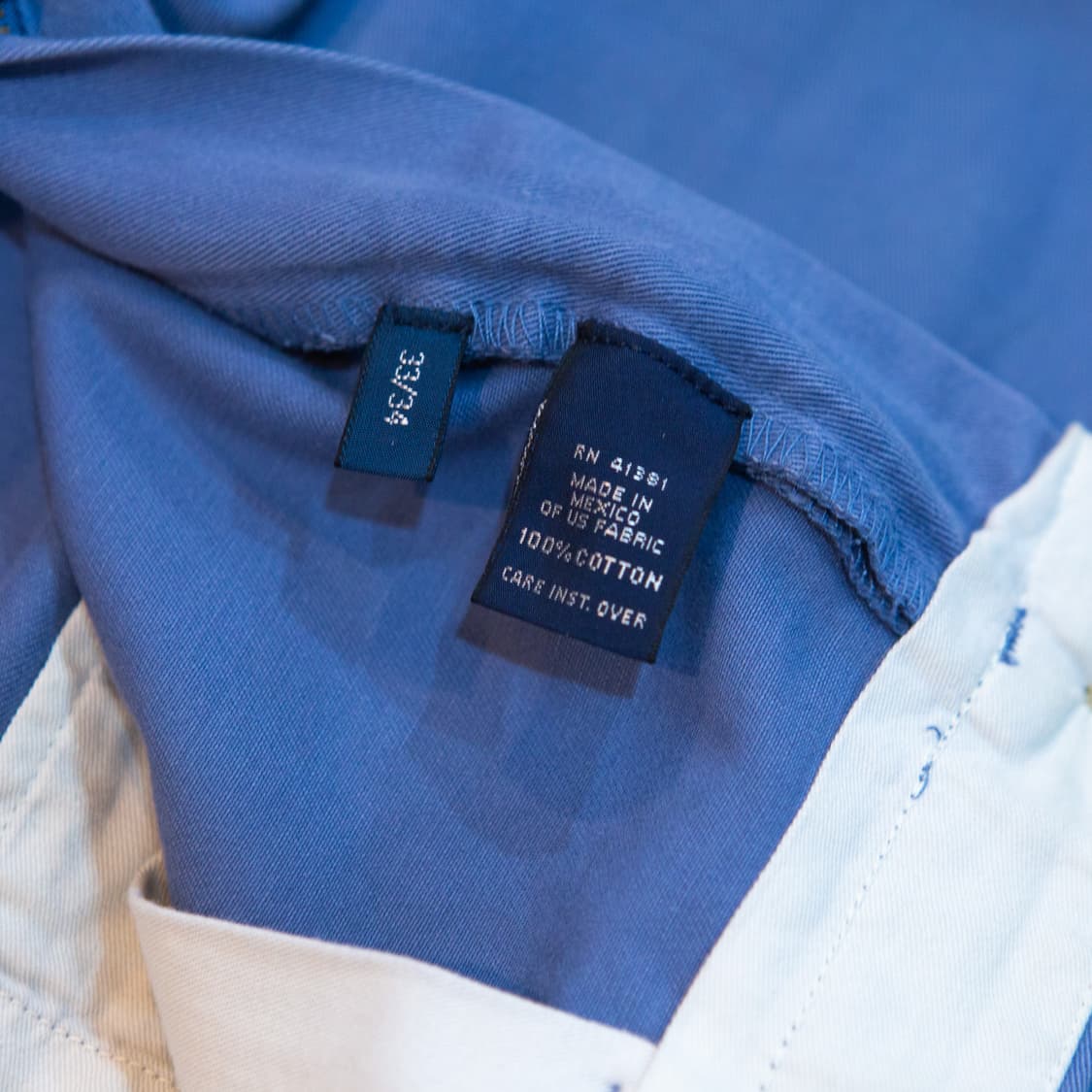 90s 폴로 랄프로렌 투턱 치노 팬츠 블루 상품이미지8