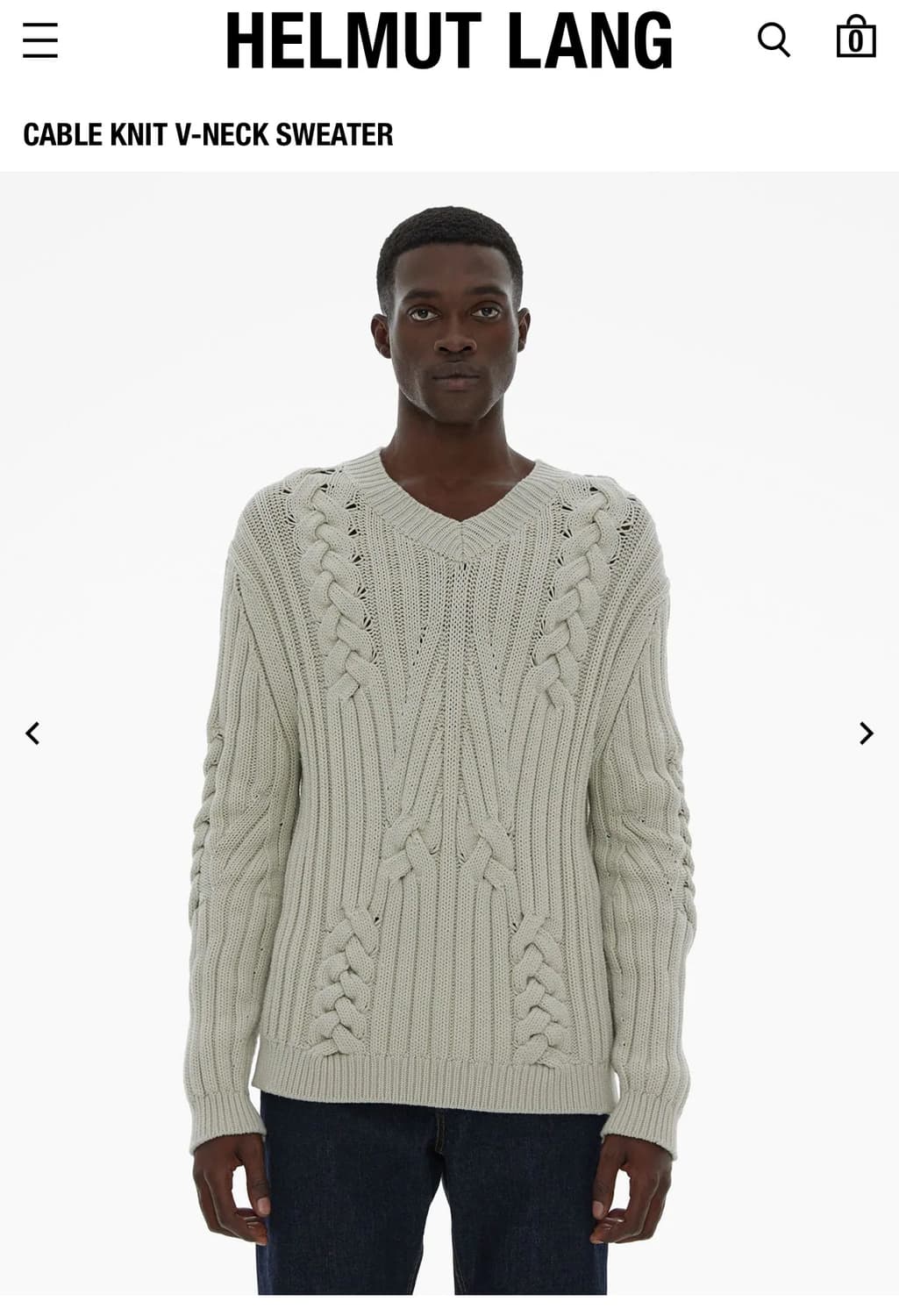 Helmut Lang Cable Knit Sweater  상품이미지3
