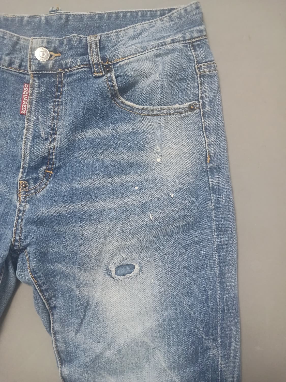 [30] 디스퀘어드2 스티치덧댐 슬림진 청바지 상품이미지4