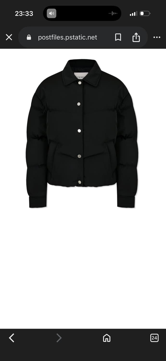 아비에무아 덕 다운 숏 재킷 블랙 상품이미지3