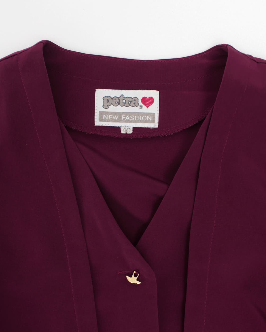 유럽 빈티지 와인 버건디 숏 자켓 상품이미지2