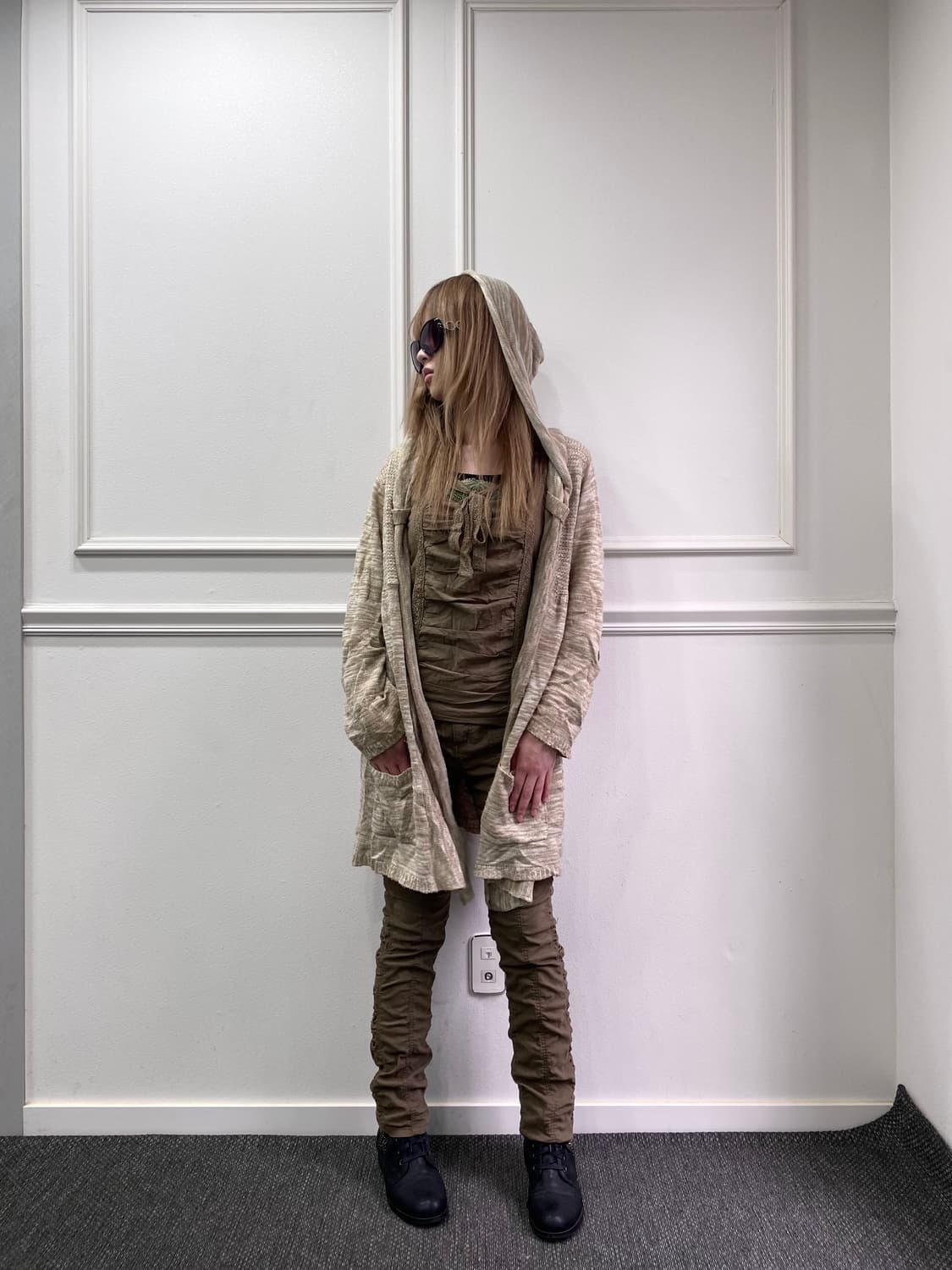 Y2K Mood Hoodie Knit Cardigan 상품이미지2