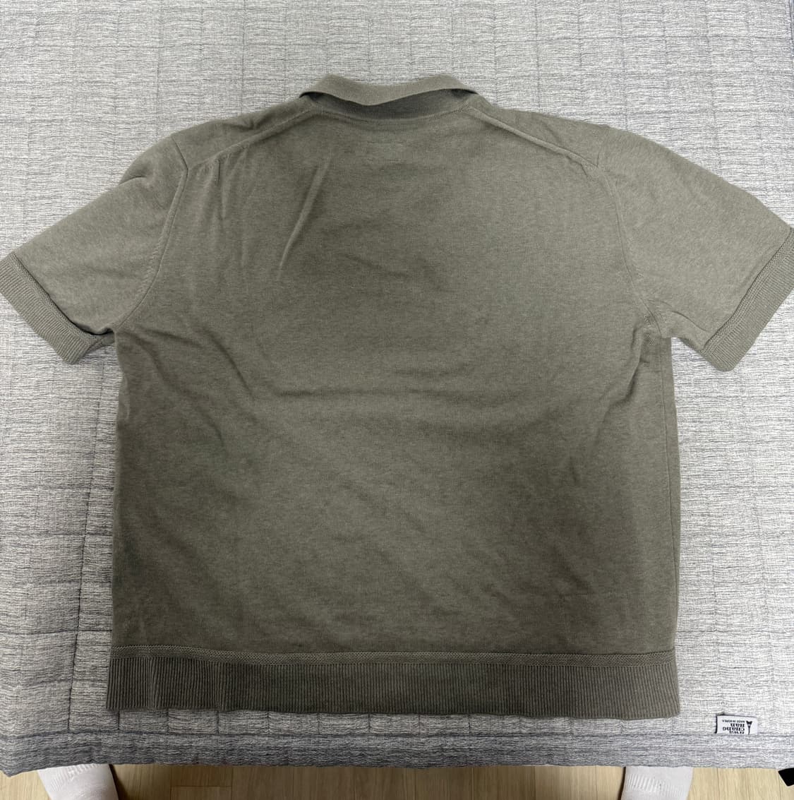[3] 러프사이드 25ss 카라 하프 니트_Mist Grey 상품이미지4