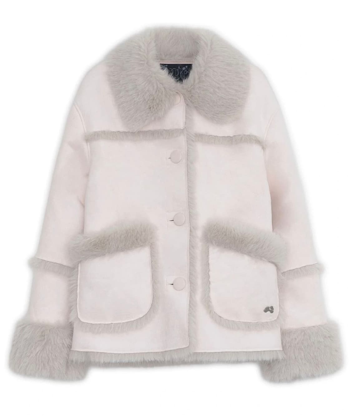 허그유어스킨 시어링 무스탕 핑크 상품이미지1