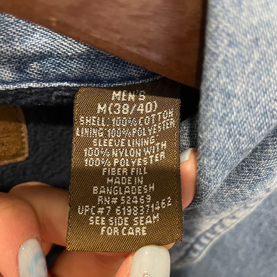 USA VINTAGE 데님 셔츠 자켓 쉐르파 안감 투포켓 디테일 중청 상품이미지6