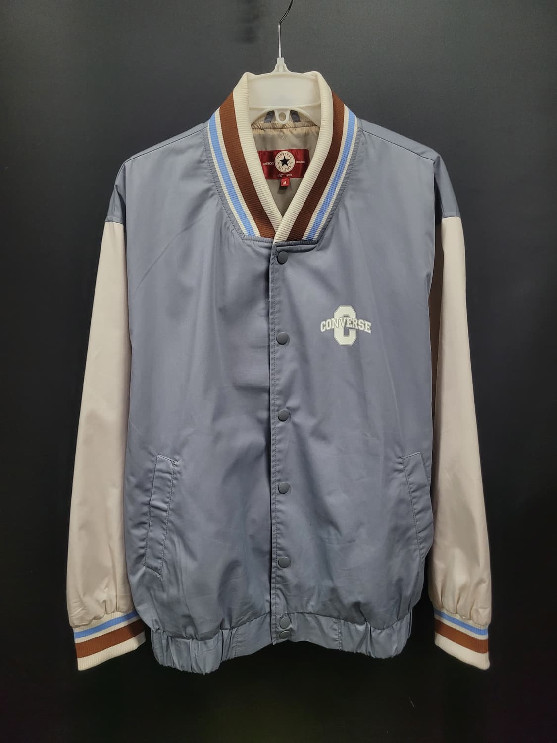 컨버스(CONVERSE)  빈티지 바람막이 바시티 재킷 상품이미지1