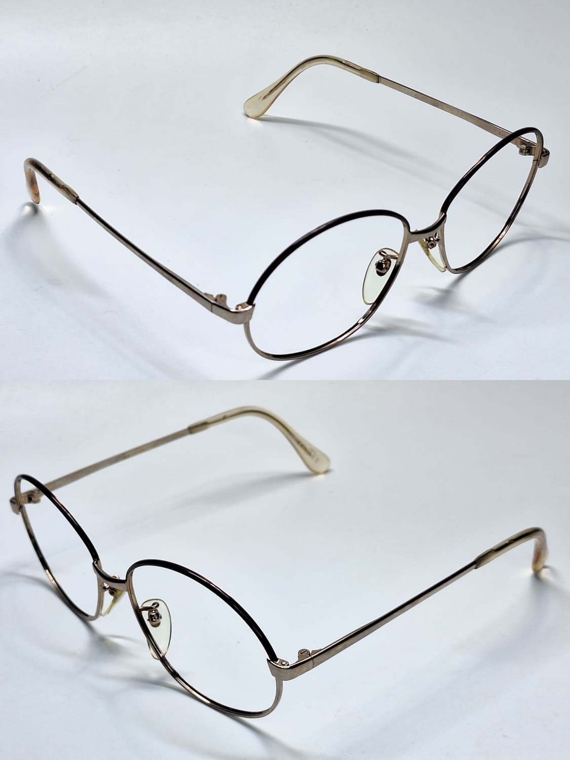 80s 일본제 빈티지 데드스톡/투톤 보스턴 안경테 135mm stone 상품이미지9