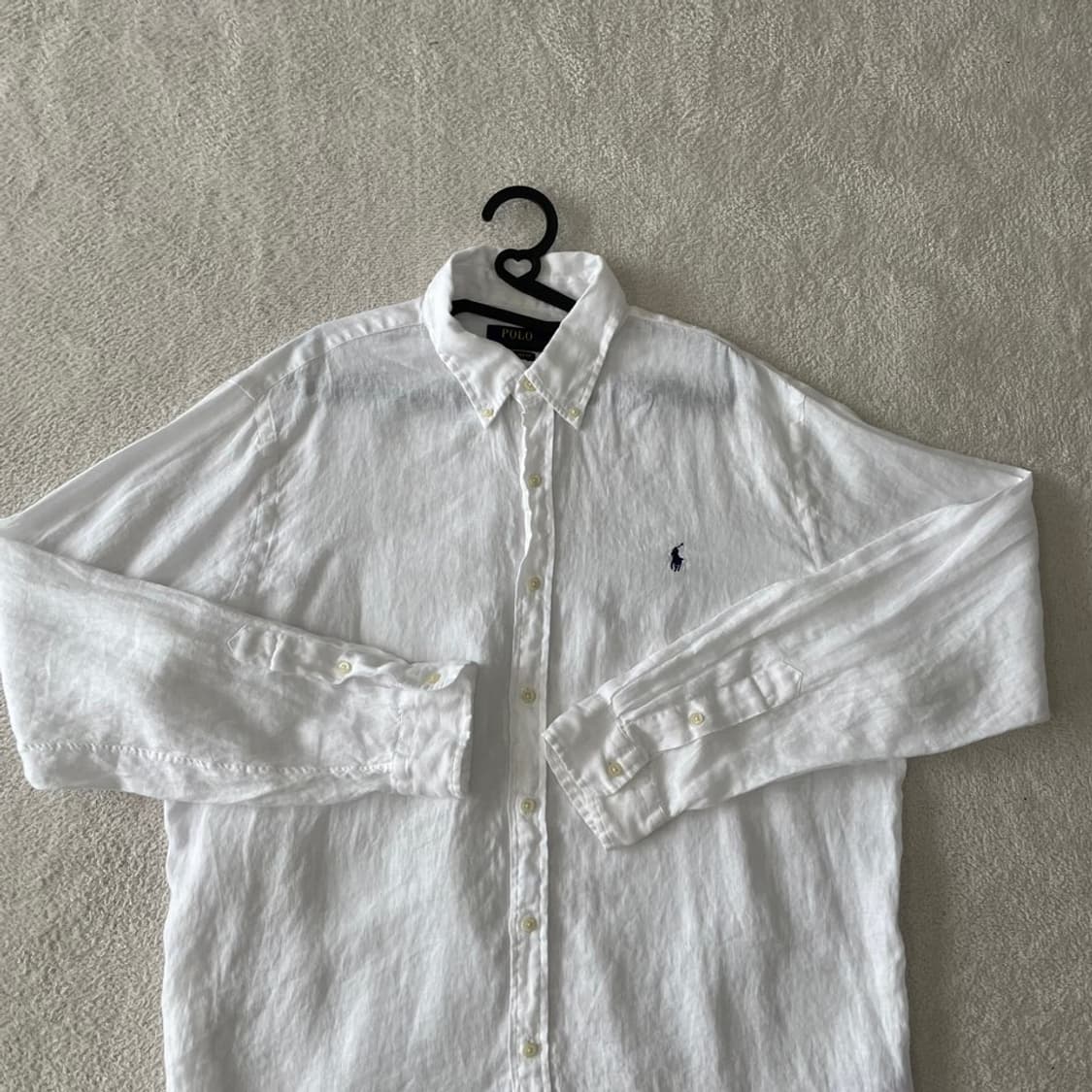 XL 폴로 신형 린넨셔츠 화이트 상품이미지2