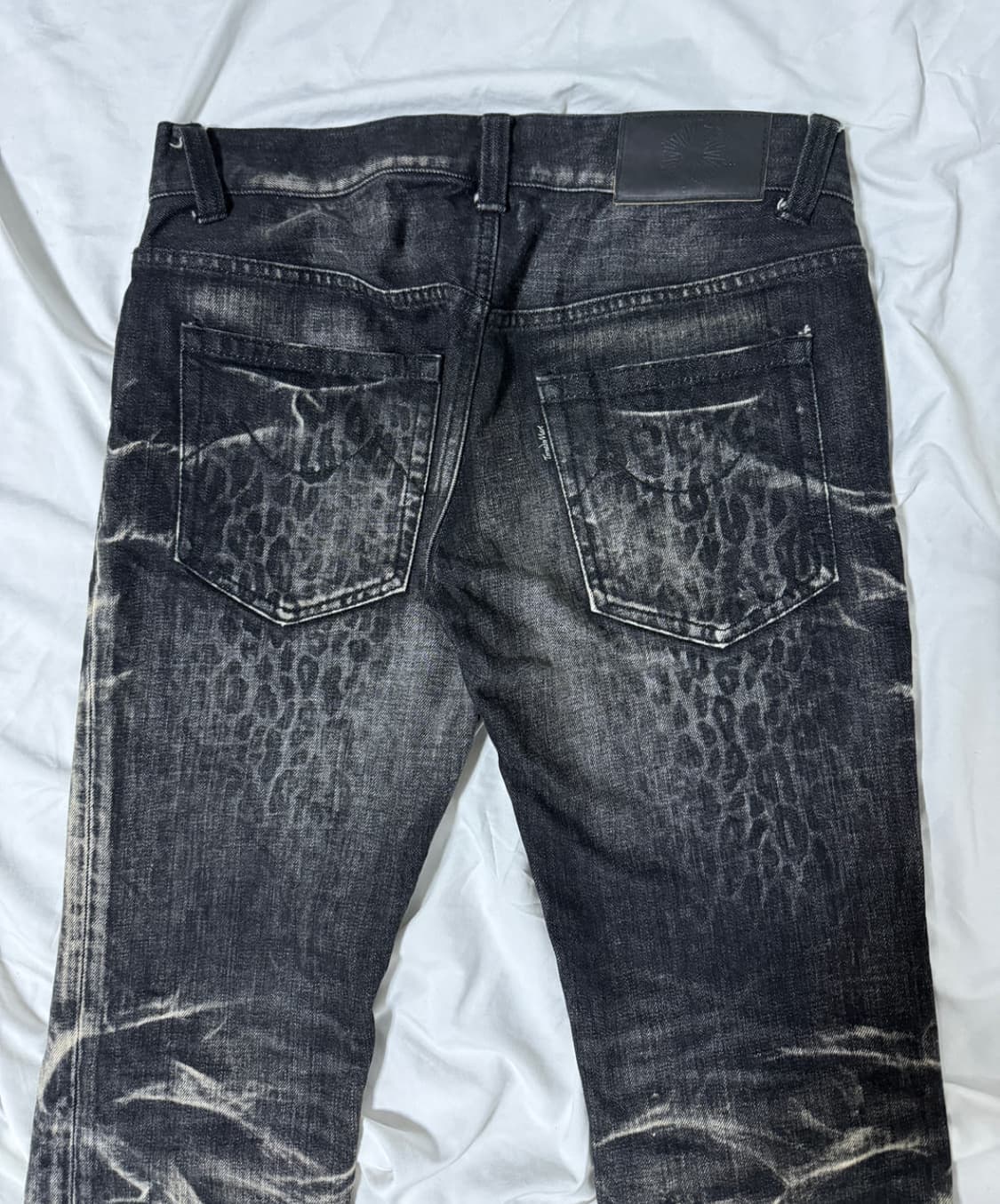 Tornado Mart Leopard Pattern Flared Jean 상품이미지2