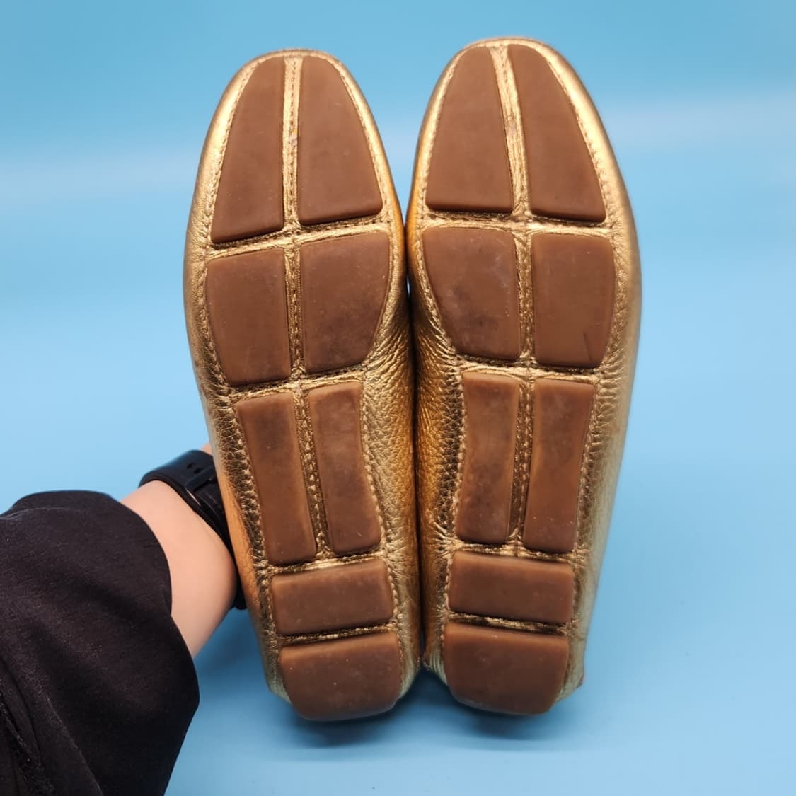 ooo 프라다 골드  여성로퍼 35 230 상품이미지3