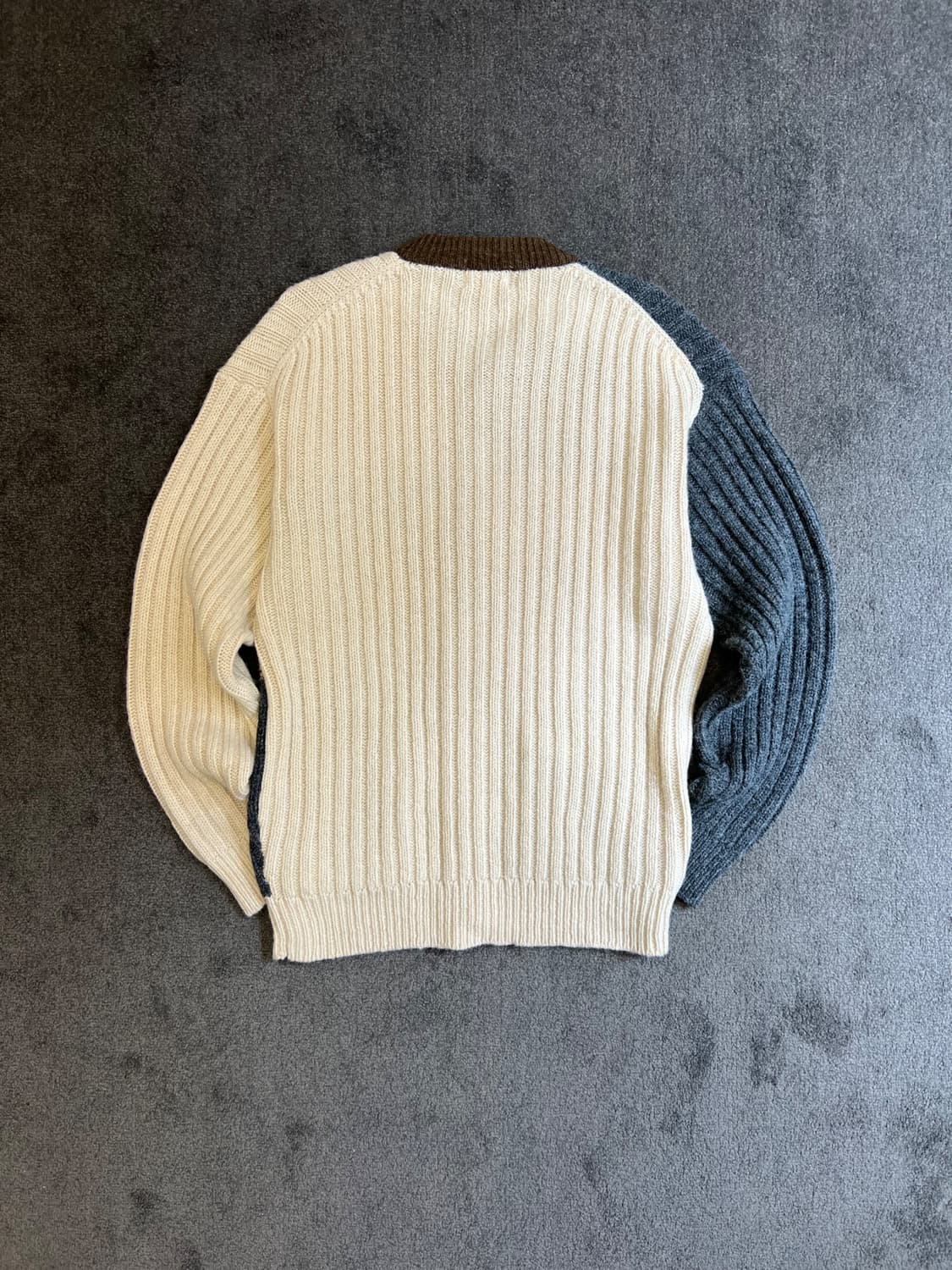 Grains 패치워크 니트 가디건 L 상품이미지4