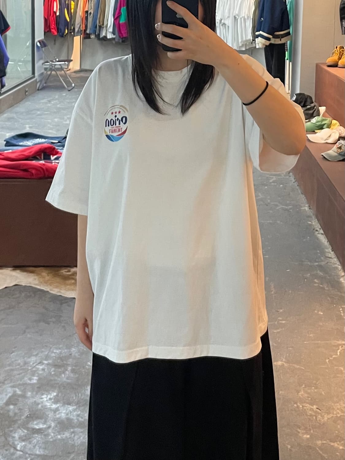 오리온 맥주 로고 프린팅 반팔티 H2179 상품이미지2