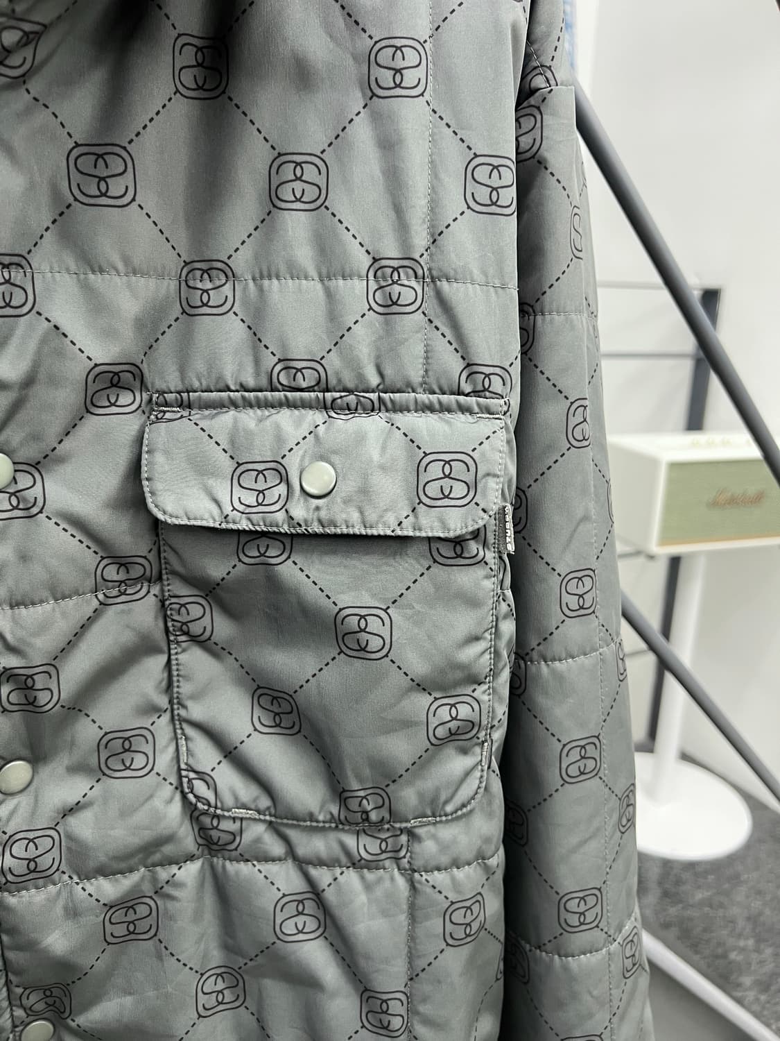 스투시 90s 모노그램 패딩 셔츠 자켓 상품이미지4
