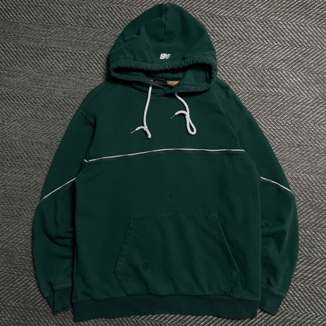 뉴발란스 올드스쿨 헤리티지 박시핏 후드 티셔츠 그린y 5273 상품이미지2