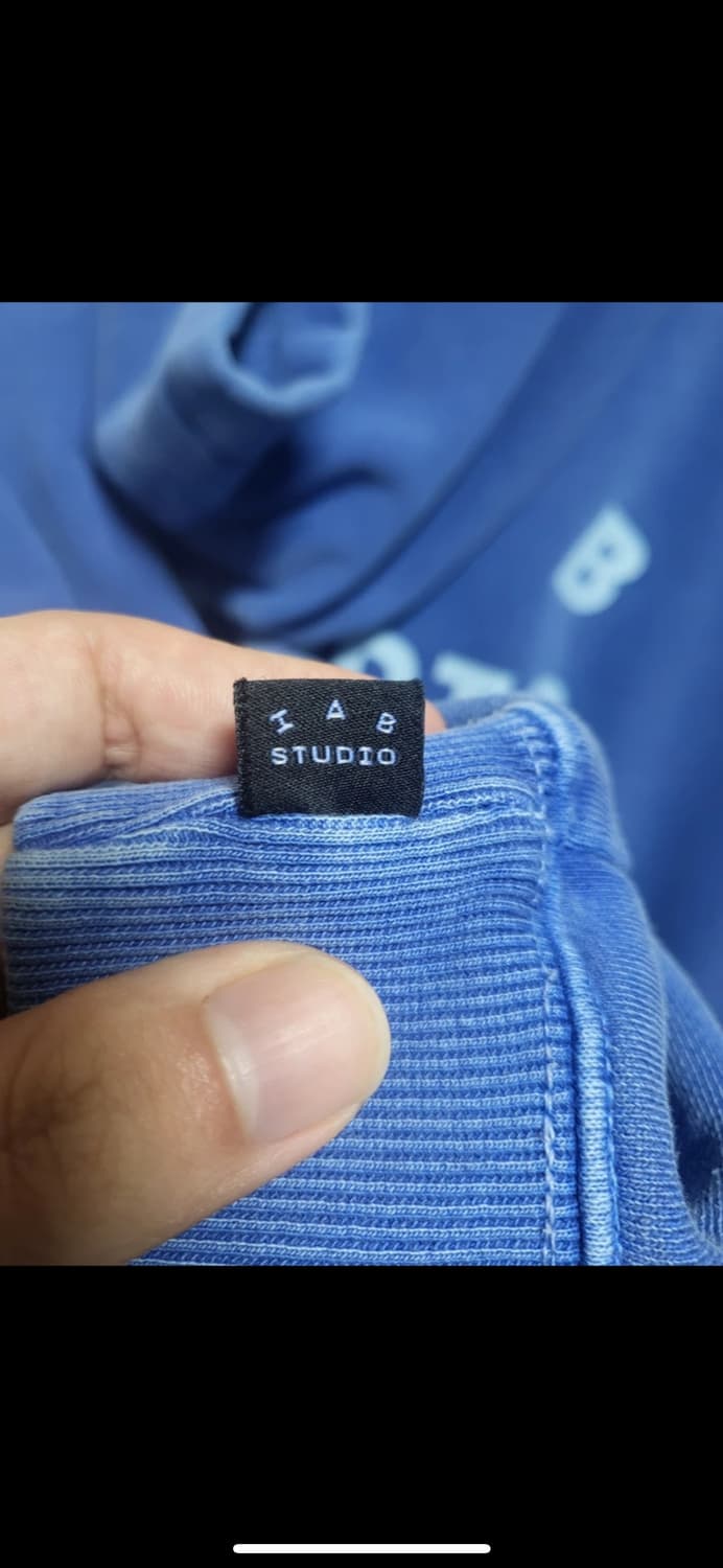 IAB STUDIO 피그먼트 후드 로얄블루 xl 아이앱후드 상품이미지5