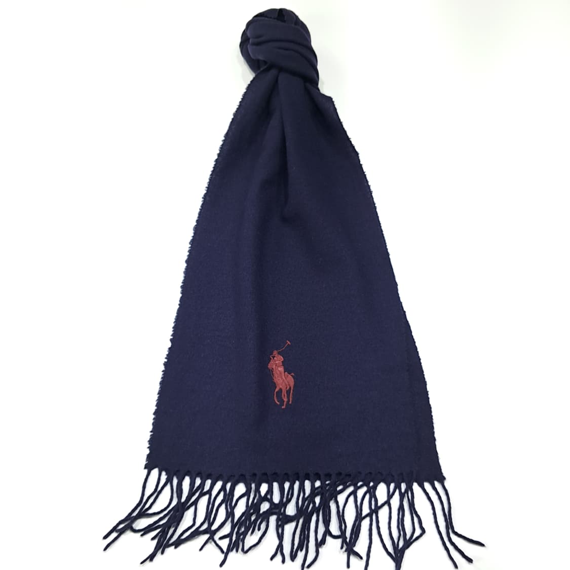 MX624 폴로 00s 이태리판 울 빅포니 네이비 머플러 목도리 상품이미지1
