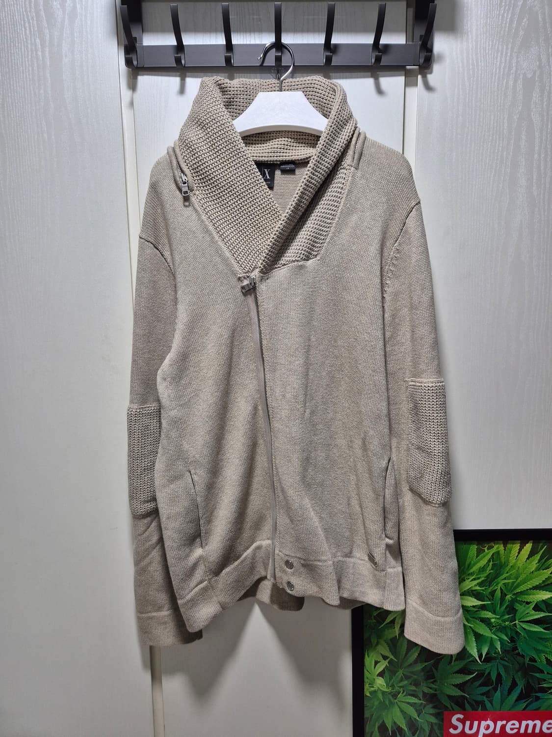 (세일)아르마니 익스체인지 니트 가디건 베이지 상품이미지1