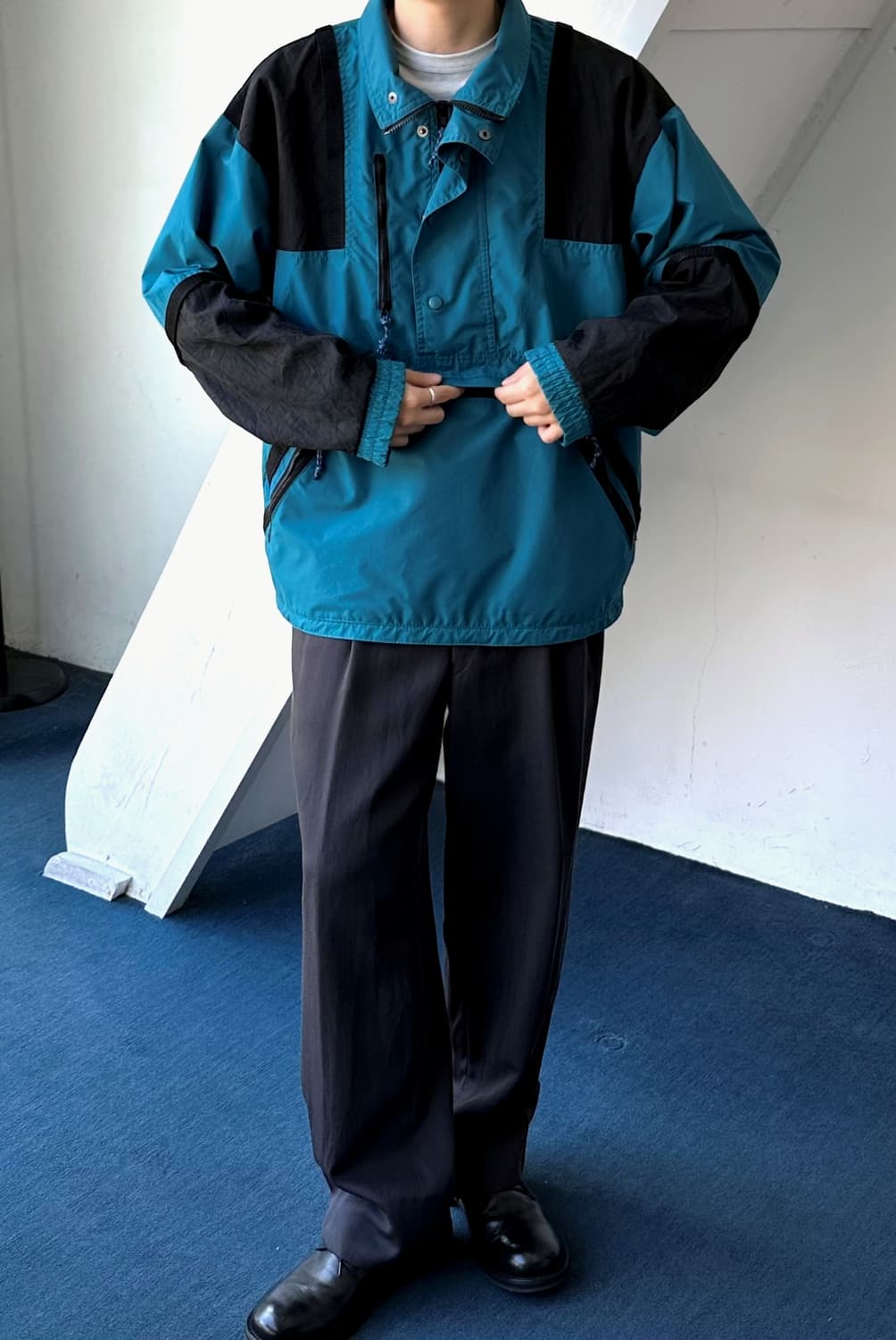 90's washer nylon utility anorak parka 상품이미지9