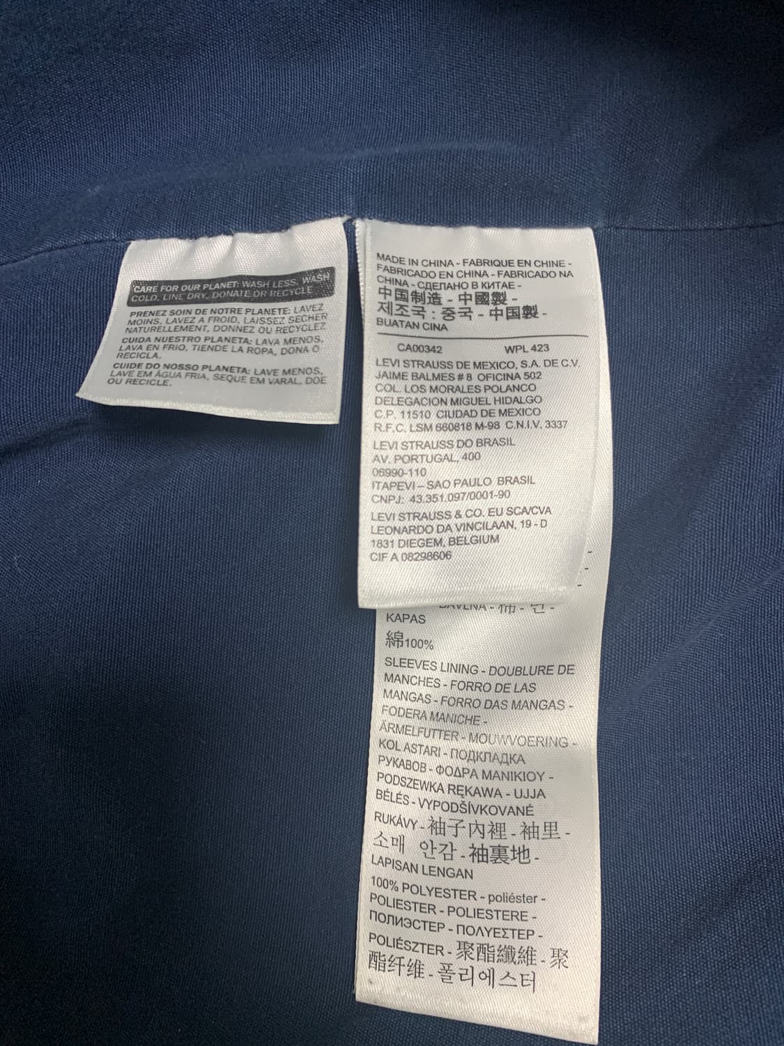 리바이스 실버탭 데님 바시티 자켓 XL 상품이미지5