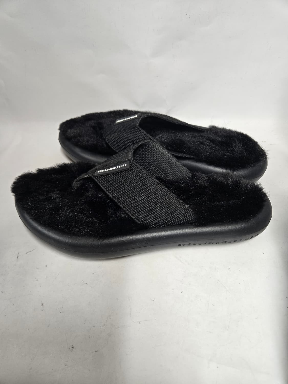 스텔라 매카트니 블랙 퍼 플립플랍 36 상품이미지3