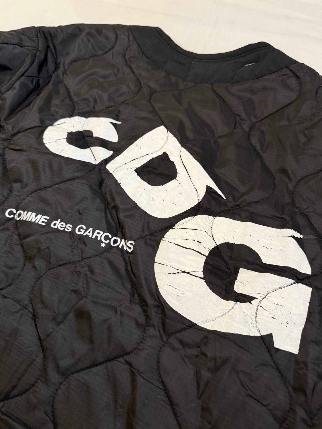 꼼데가르송 CDG X 알파인더스트리 퀼팅 라이너 자켓 블랙 상품이미지2
