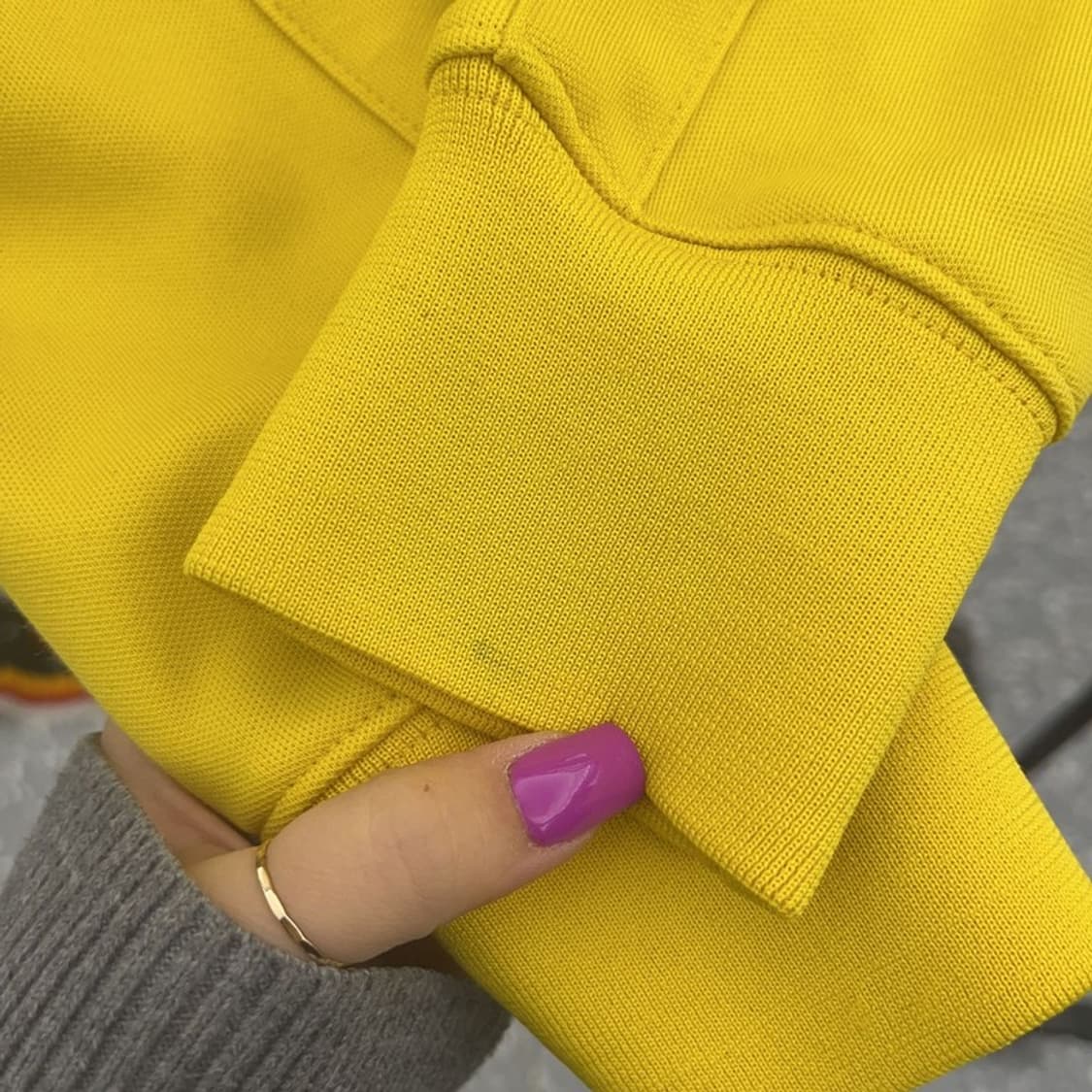 나이키 올드스쿨 빈티지 비비드 머스타드 져지 집업 M C06773 상품이미지8