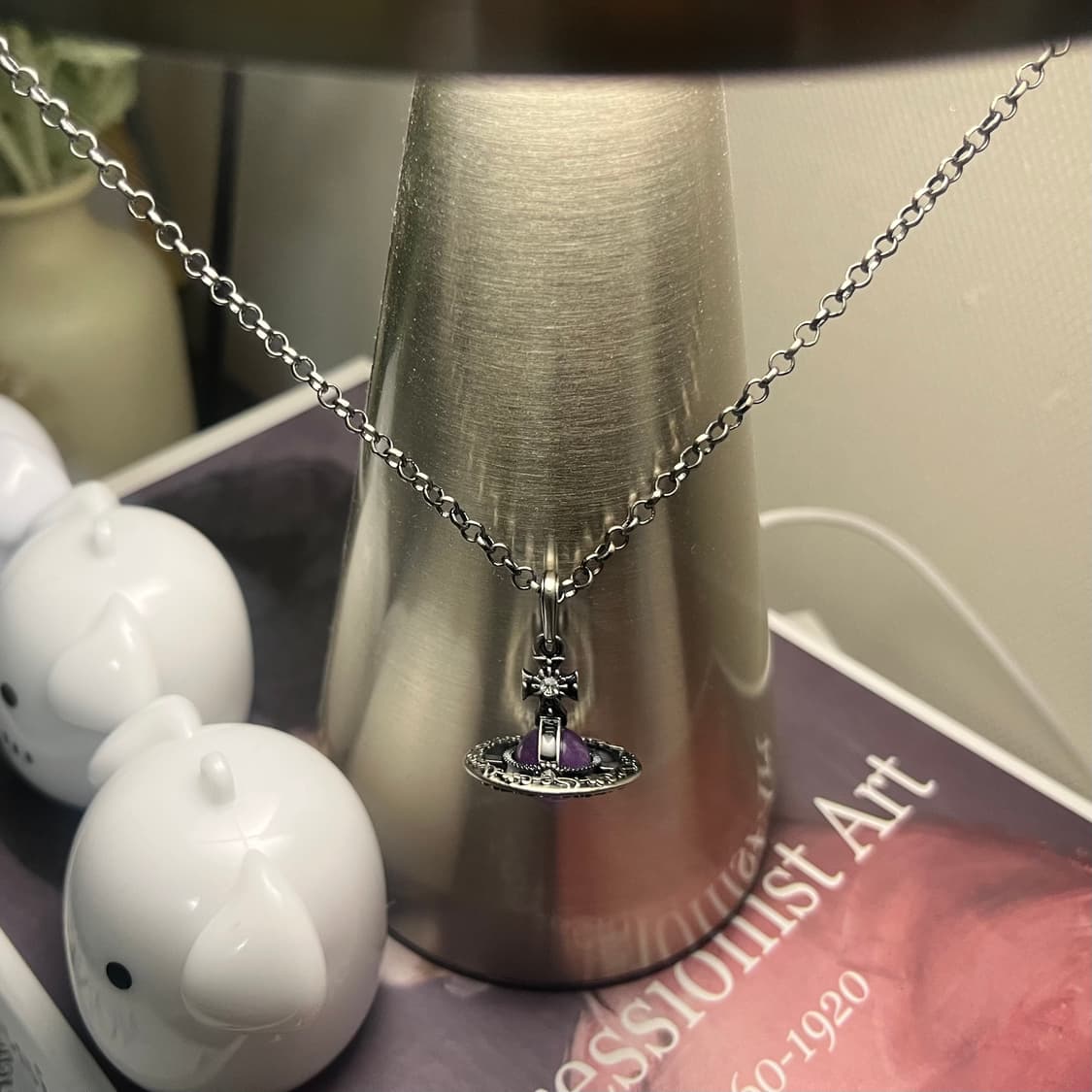 비비안웨스트우드 오리엔탈 orb 퍼플 목걸이 상품이미지5