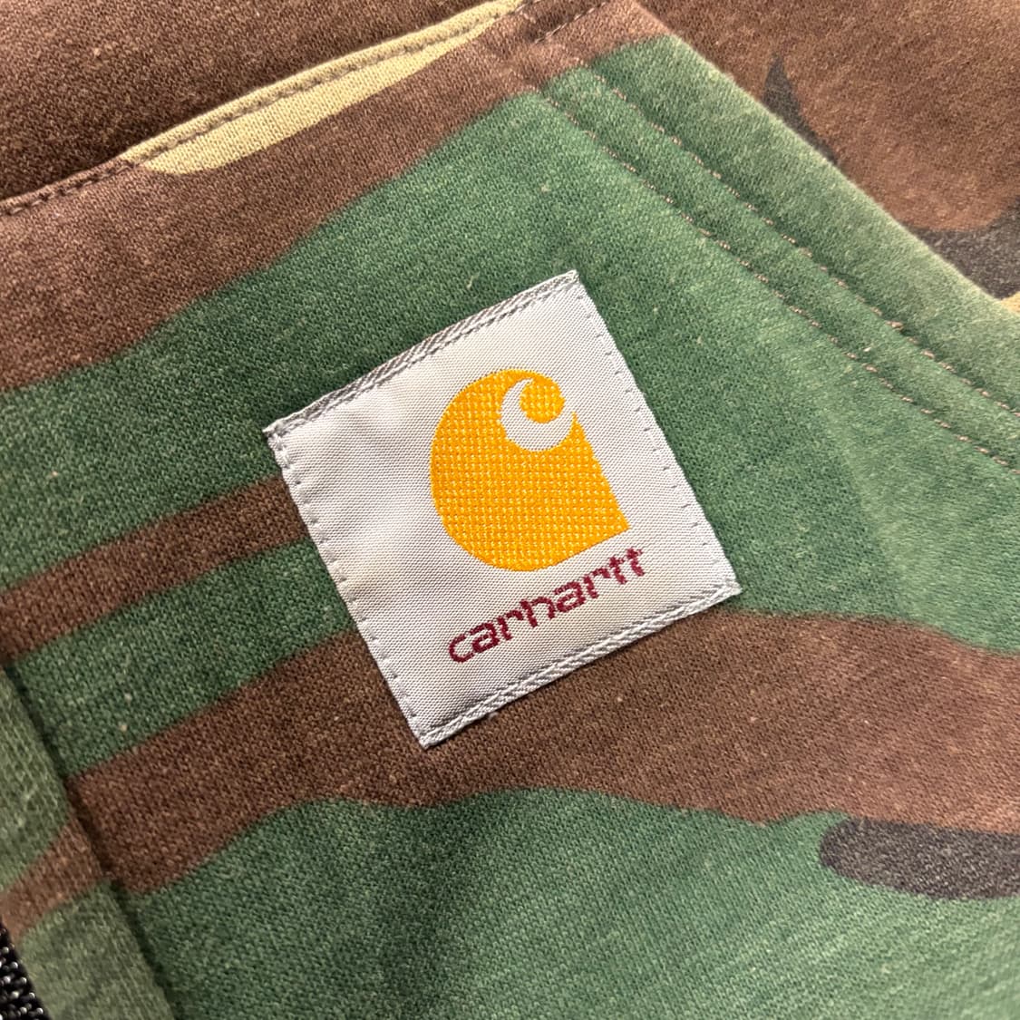 [L] 칼하트 카모 기모인간 풀집업 후드집업 B570 상품이미지6