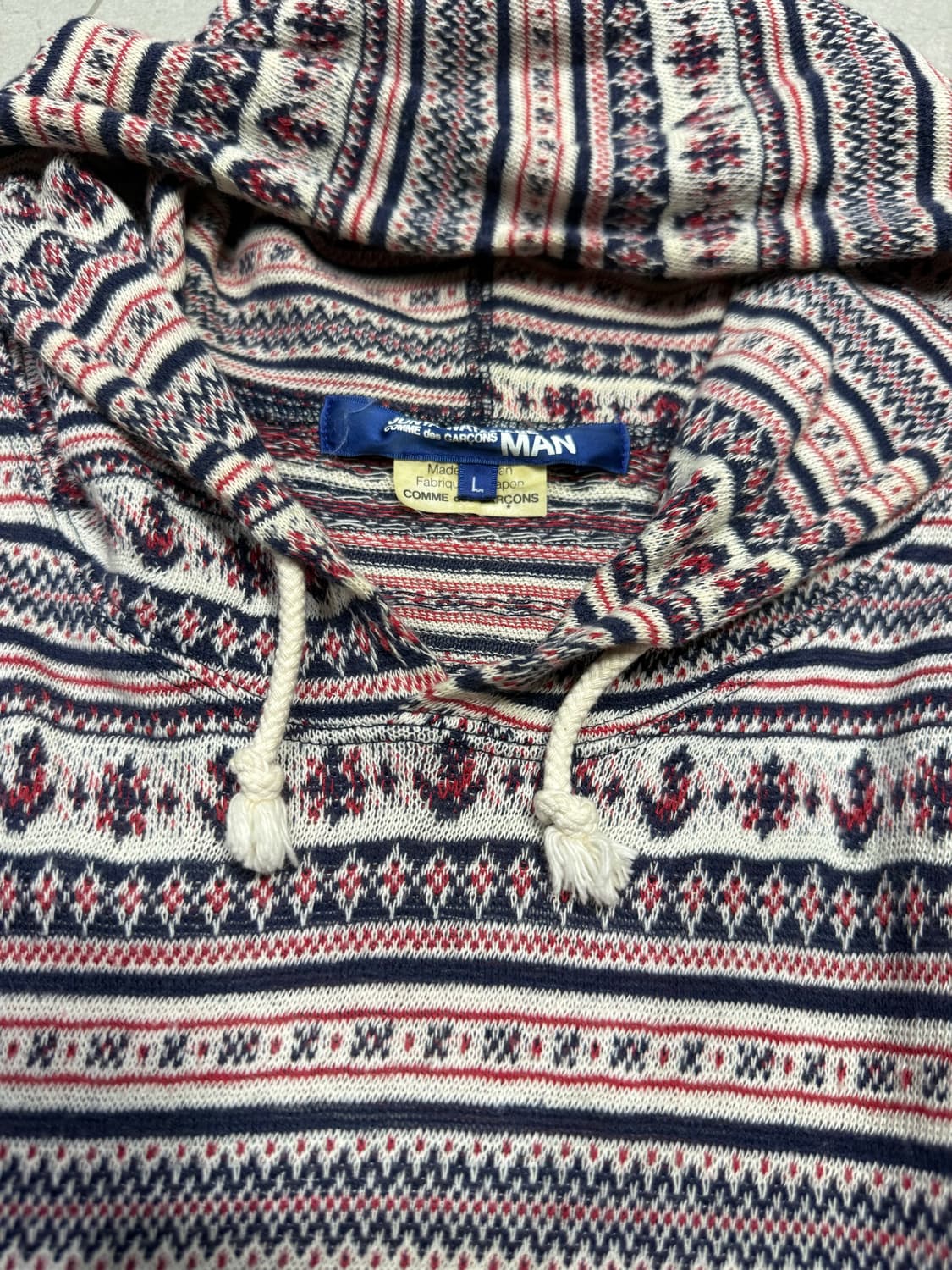 2013 준야 와타나베 노르딕 패턴 후드티 스웨터 상품이미지3