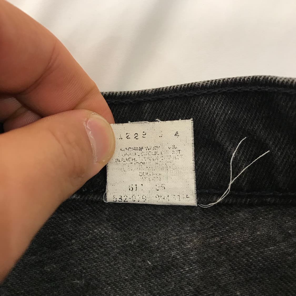 리바이스 550 USA 흑청 데님 29 상품이미지7