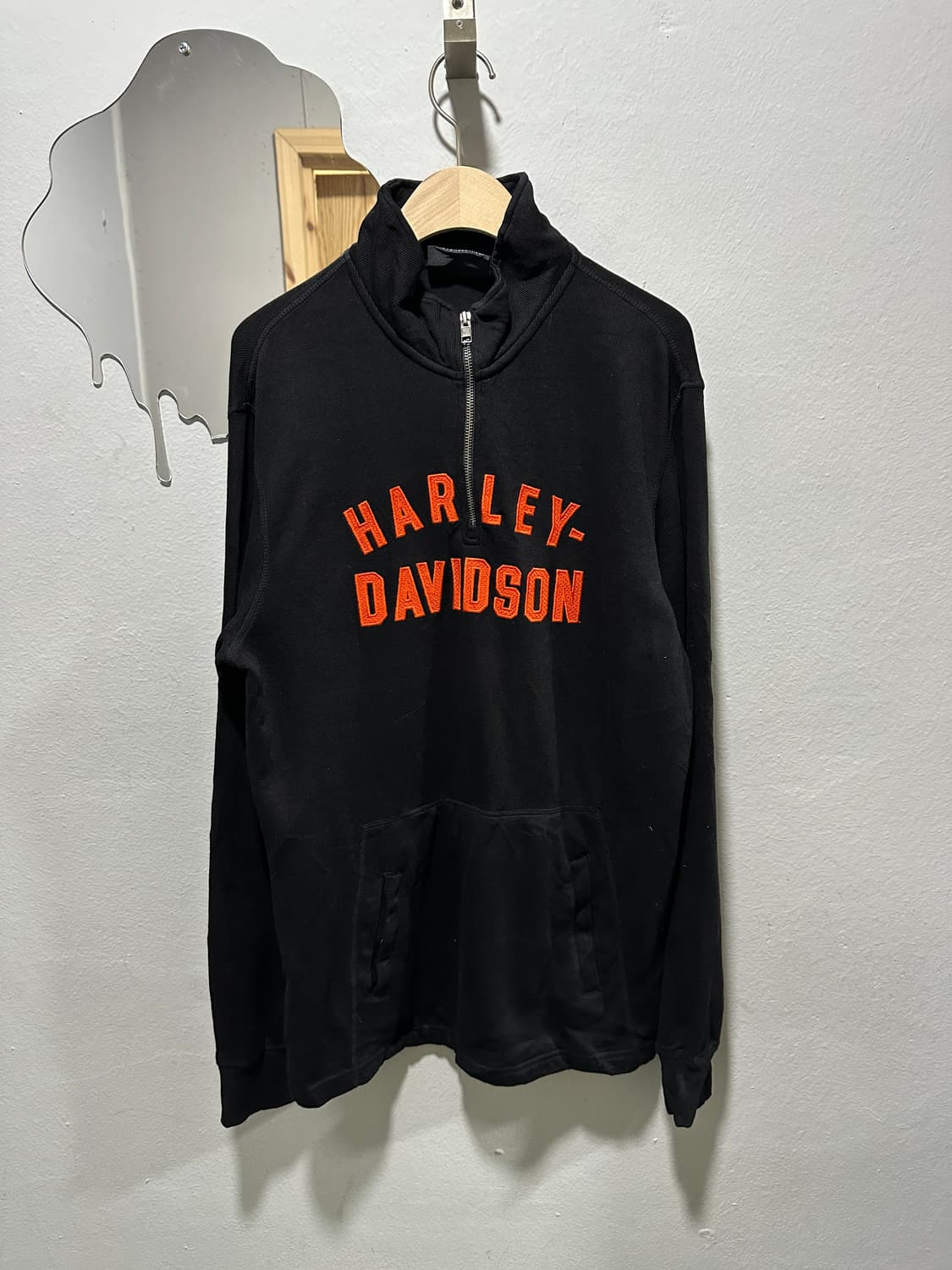 할리 데이비슨 반집업 블랙 맨투맨 L 상품이미지2