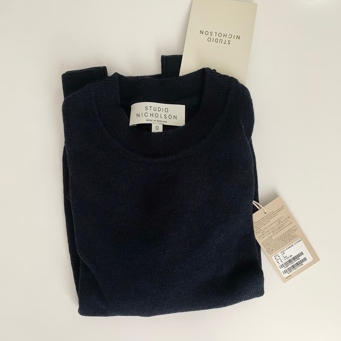 스튜디오니콜슨 네이비 니트 새상품 (정가 38) 상품이미지3